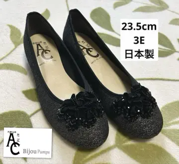 미사용 neue ar he AC 비쥬가 달린 펌프스 23.5cm 3E