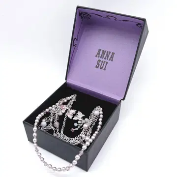 ANNA SUI 목걸이 귀찌 3개 세트 안나수이 버터플라이