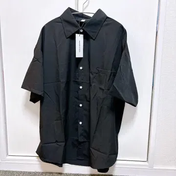 남성용 블랙 셔츠 XL