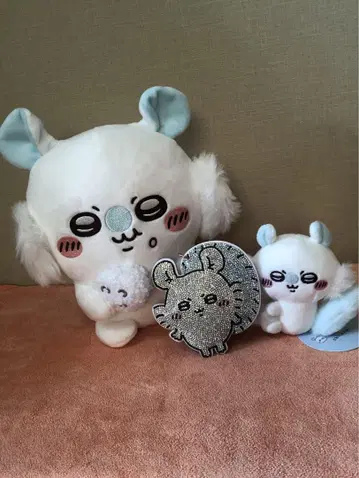 치이카와 (먼작귀) 모구모구 봉제 인형 모몽가 봉제 인형 스크런치 큐빅