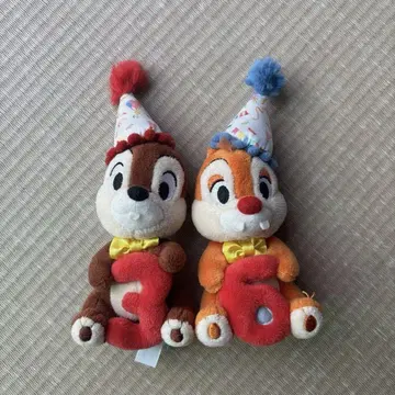 칩과 데일 봉제 인형 디즈니 36주년