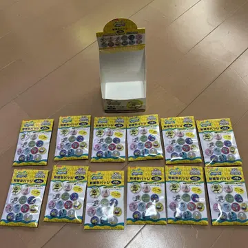 스펀지 밥 캐릭터 자수 캔뱃지 전 12종 세트
