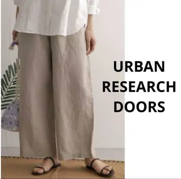 URBAN RESEARCH DOORS 린넨 이지 팬츠