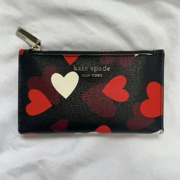 케이트 스페이드 kate spade 하트 무늬 슬림 바이폴드 지갑