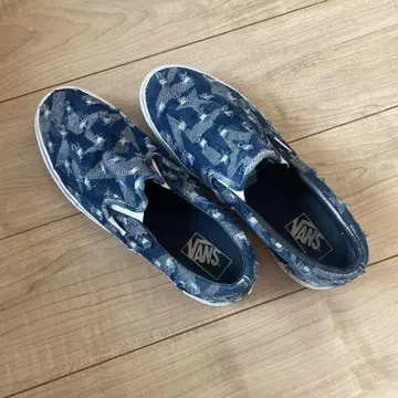 반스 데님 블루 슬립온