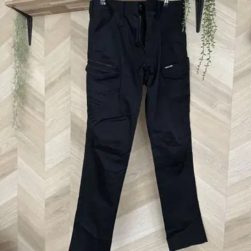 BURTLE 블랙 카고 팬츠 6202 L 사이즈