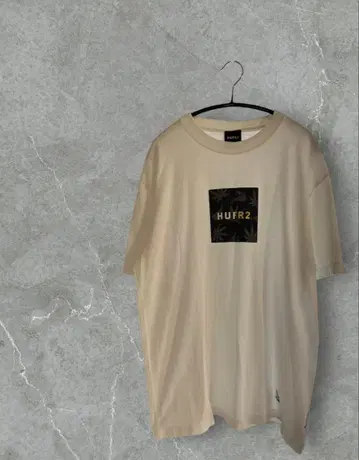 HUF2 오버 사이즈 티셔츠 화이트 컬러