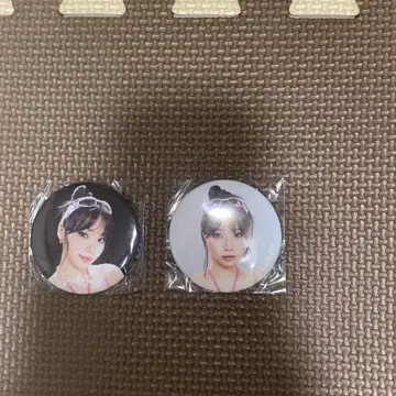 LE SSERAFIM 체원 팝업 가챠 캔뱃지 2개 세트