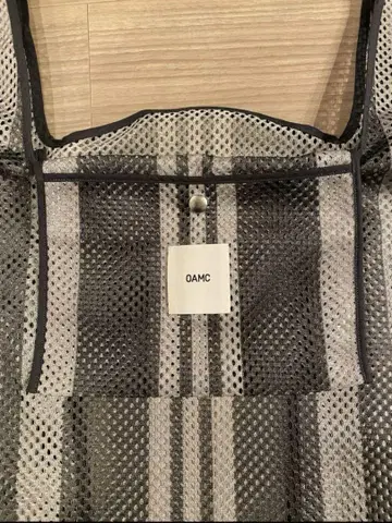 OAMC SS20 메쉬 스트라이프 토트백 M