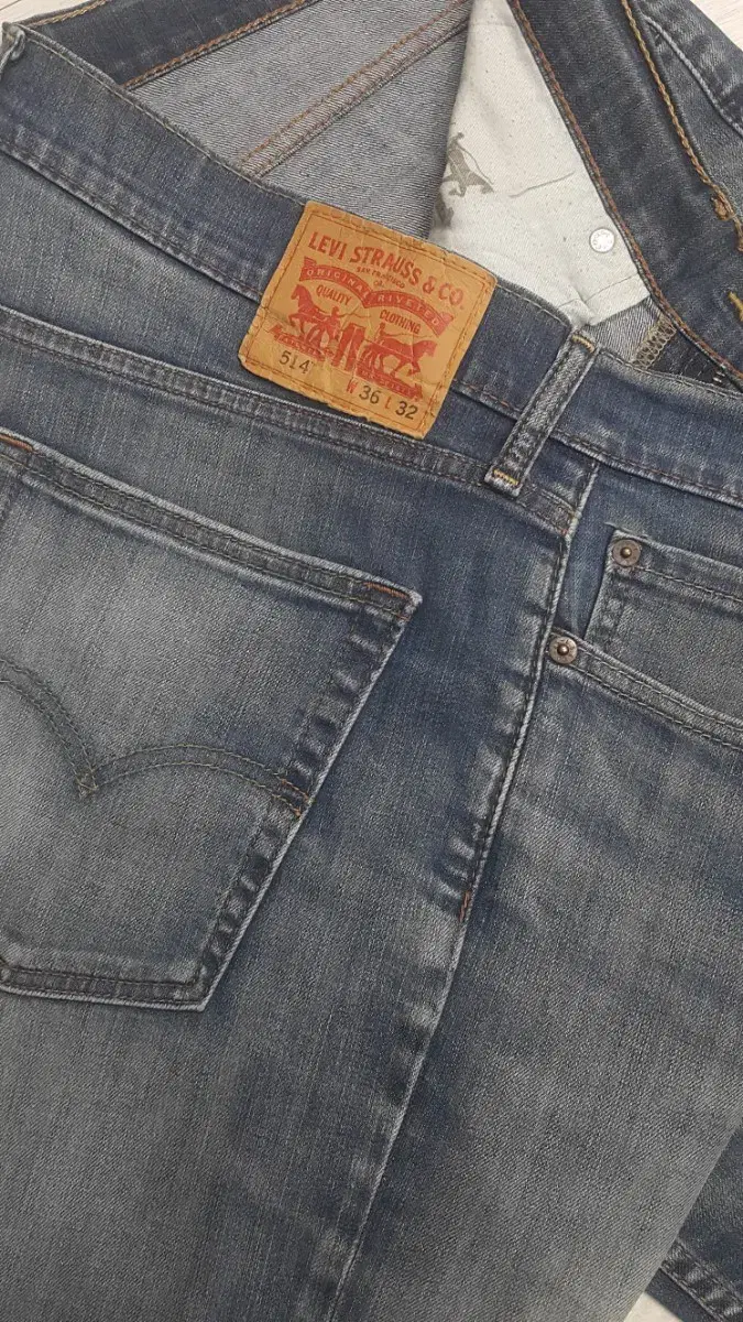 Levi's jin 514 (four-way stretch) S.F 36 inch (No.467) Overseas edition!