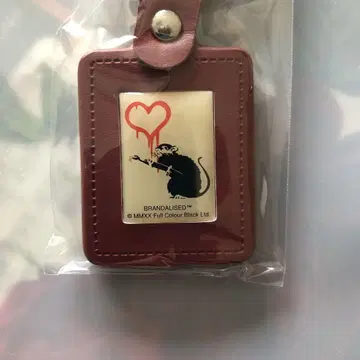 미사용 새상품 뱅크시 키링 미개봉