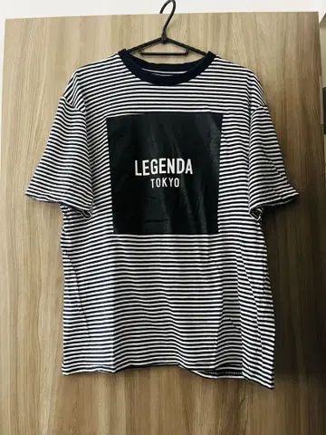 LEGENDA BOX LOGO 보더 크루넥 티셔츠