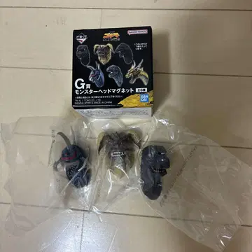 제일복권 고질라 대괴수 열전 G G상 몬스터 헤드 마그넷 3종 세트