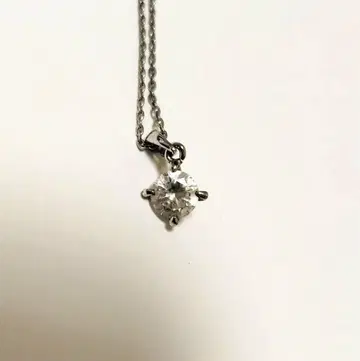 실버 크리스탈 펜던트 목걸이