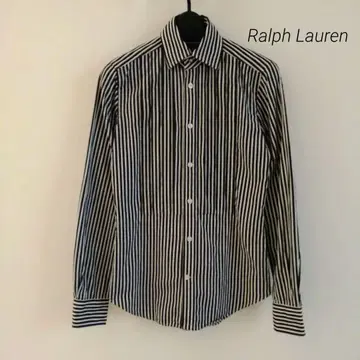랄프 로렌 Ralph Lauren 턱 스트라이프 셔츠 화이트 블랙 겉옷
