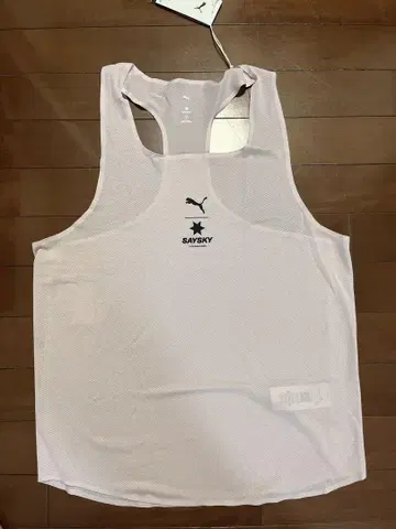 새상품 PUMA SAYSKY 메쉬 탱크탑 라이트 핑크 M 세이스카이