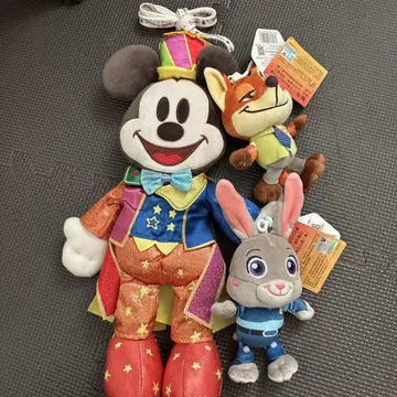 미키, 닉, 주디 봉제 인형 세트