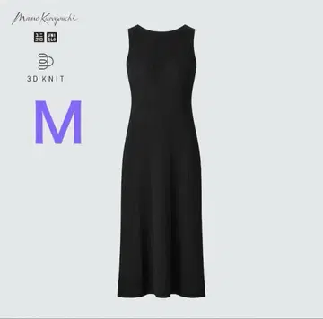 유니클로 마메쿠로구치 3D 니트 원피스 블랙 M