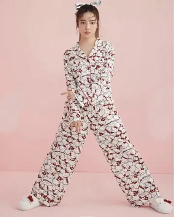 스나이델 홈 키티 롱 팬츠 red 빨간색