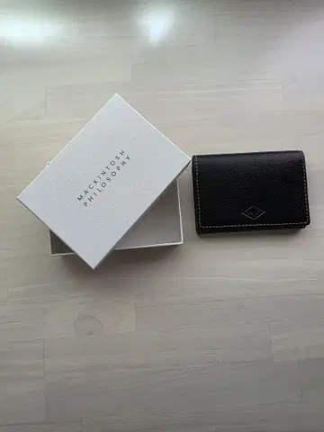매킨토시 철학 명함지갑 블랙 [미사용 새상품]