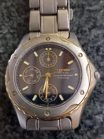 CITIZEN ATTESA 티타늄 손목시계