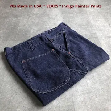 70s SEARS 시어스 페인터 팬츠 인디고 데님