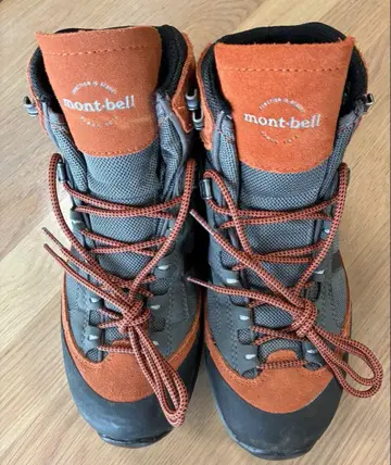 컨디션 최상 Mont-bell 등산화 26.0cm 오렌지 그레이