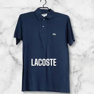 LACOSTE 피케 셔츠 사슴 US M 진한 네이비