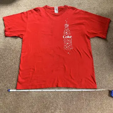 FRUIT OF THE LOOM 코카콜라 티셔츠 XL 빈티지