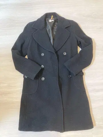 MAX&Co. 블랙 더블 브레스트 코트