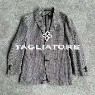 TAGLIATORE 하운드투스 체크 싱글 체크 자켓 44
