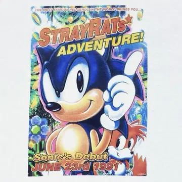 STRAY RATS sega sonic the hedgehog 티셔츠