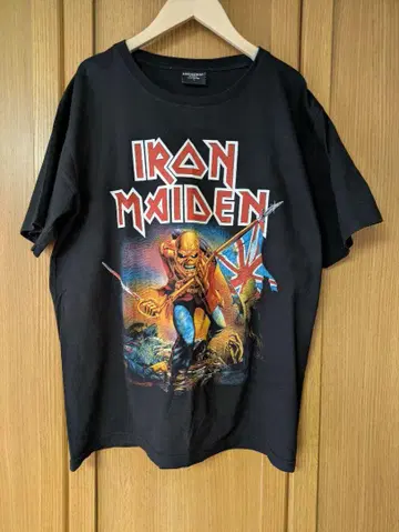 아이언 메이든 IRON MAIDEN 밴딩 티셔츠 구제 의류 남성용 티셔츠