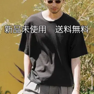 LIDNM 리돔 AGED PIMA DRIFT TEE 블랙 티셔츠 반팔
