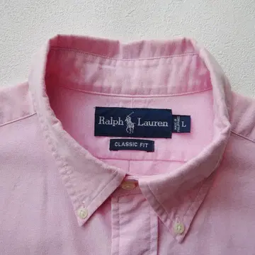Ralph Lauren 랄프 로렌 핑크 반팔 셔츠 L