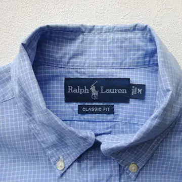 Ralph Lauren 랄프 로렌 반팔 셔츠 스카이블루 체크