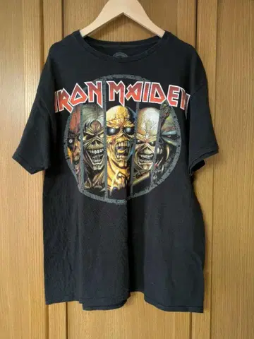 아이언 메이든 IRON MAIDEN 밴딩 티셔츠 남성용 티셔츠 구제 의류