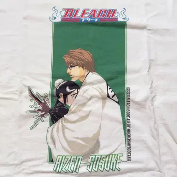 BLEACH 애니메이션 티셔츠 네이비 나염 소우스케 부츠 싱글 스티치 L