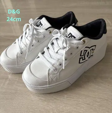 D&G 여성용 통굽 스니커즈 24cm