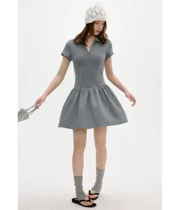 Fano Studios 스키퍼 폴로 칼라 미니 원피스 S 25SS