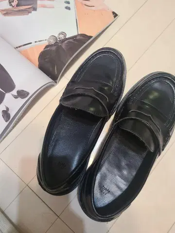 H&M 로퍼 두꺼운 밑창 블랙