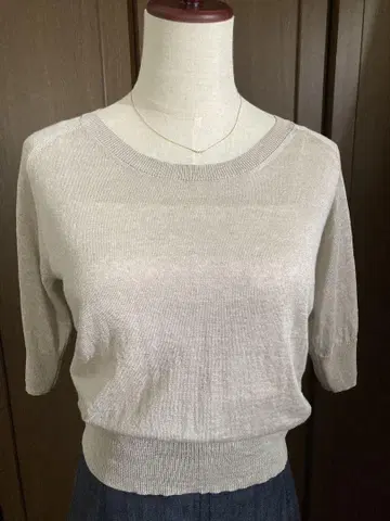 IENA 프렌치 린넨 하프 슬리브 풀오버