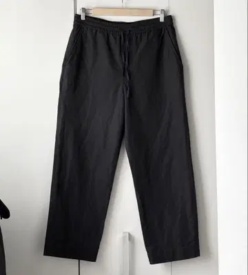 새상품급 ZARA 자라 블랙 린넨 코튼 팬츠 이지 팬츠