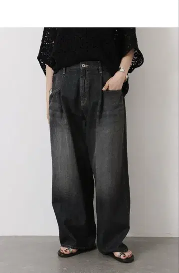 journal standard luxe 10OZ 데님 콜라 팬츠
