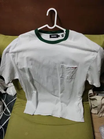 XLARGE 화이트 그린 티셔츠 L