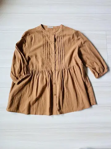 CIAOPANIC TYPY 티어드 블라우스 7부 소매 테라코타 컬러