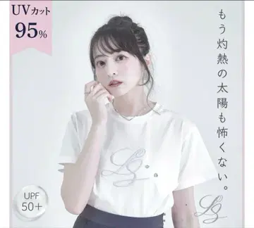 UV 차단 티셔츠 루미니온 시로노 사쿠라. 콜라보 아이스 블루