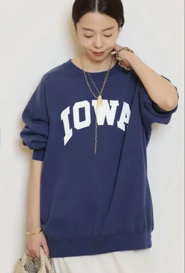 Deuxieme Classe IOWA 빈티지 맨투맨