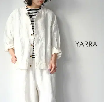 YARRA 린넨 노카라 자켓