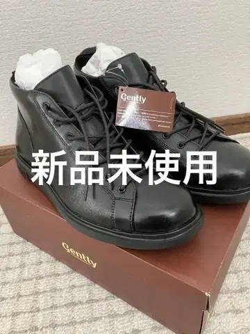 Moonstar Gently 문스타 블랙 가죽 하이컷 신발